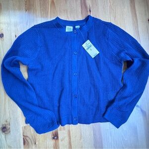 Gap navy blue cardigan size medium nwt